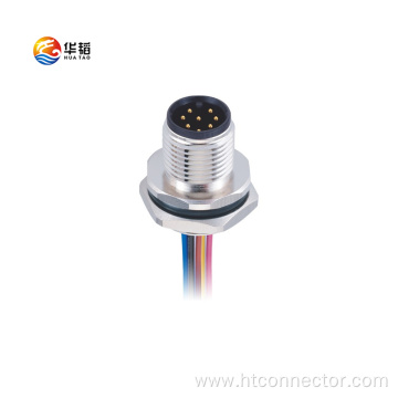 M12 8-core Waterproof Connector Rear lock